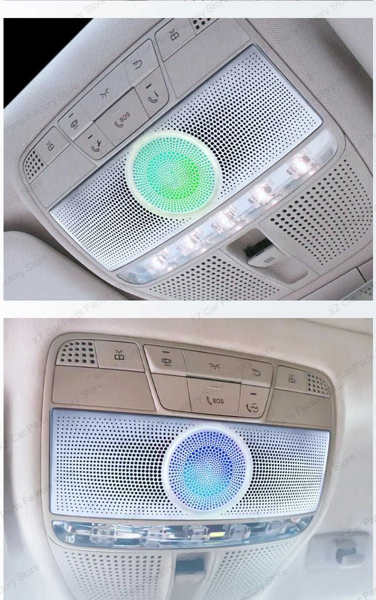 3/64 Colour Car LED Ambient Light for Mercedes-Benz C/GLC Class Coupe W205 C43 C63 X253 LED Door Speaker Cover Vents RetrofitSet - Tara's Tiny Treasures