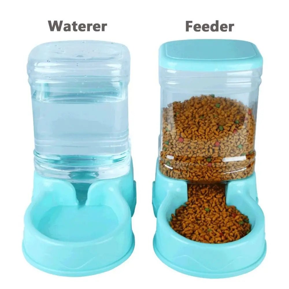 3.8L PP material Pet feeder Pet Water Fountain Drink Bowl Automatic Pet Feeder Large Cat Dog Food Dispenser - Tara's Tiny Treasures