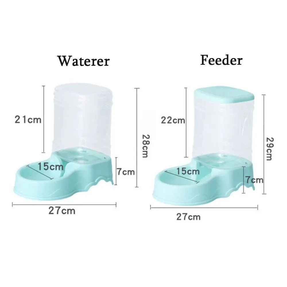 3.8L PP material Pet feeder Pet Water Fountain Drink Bowl Automatic Pet Feeder Large Cat Dog Food Dispenser - Tara's Tiny Treasures