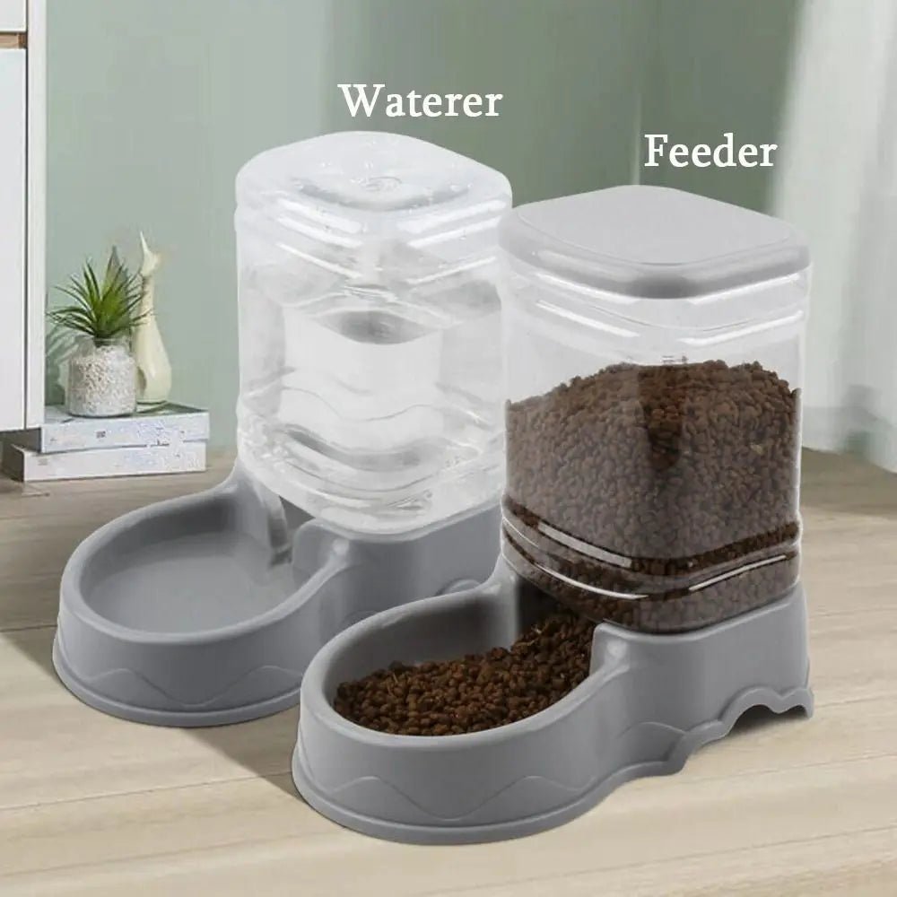 3.8L PP material Pet feeder Pet Water Fountain Drink Bowl Automatic Pet Feeder Large Cat Dog Food Dispenser - Tara's Tiny Treasures