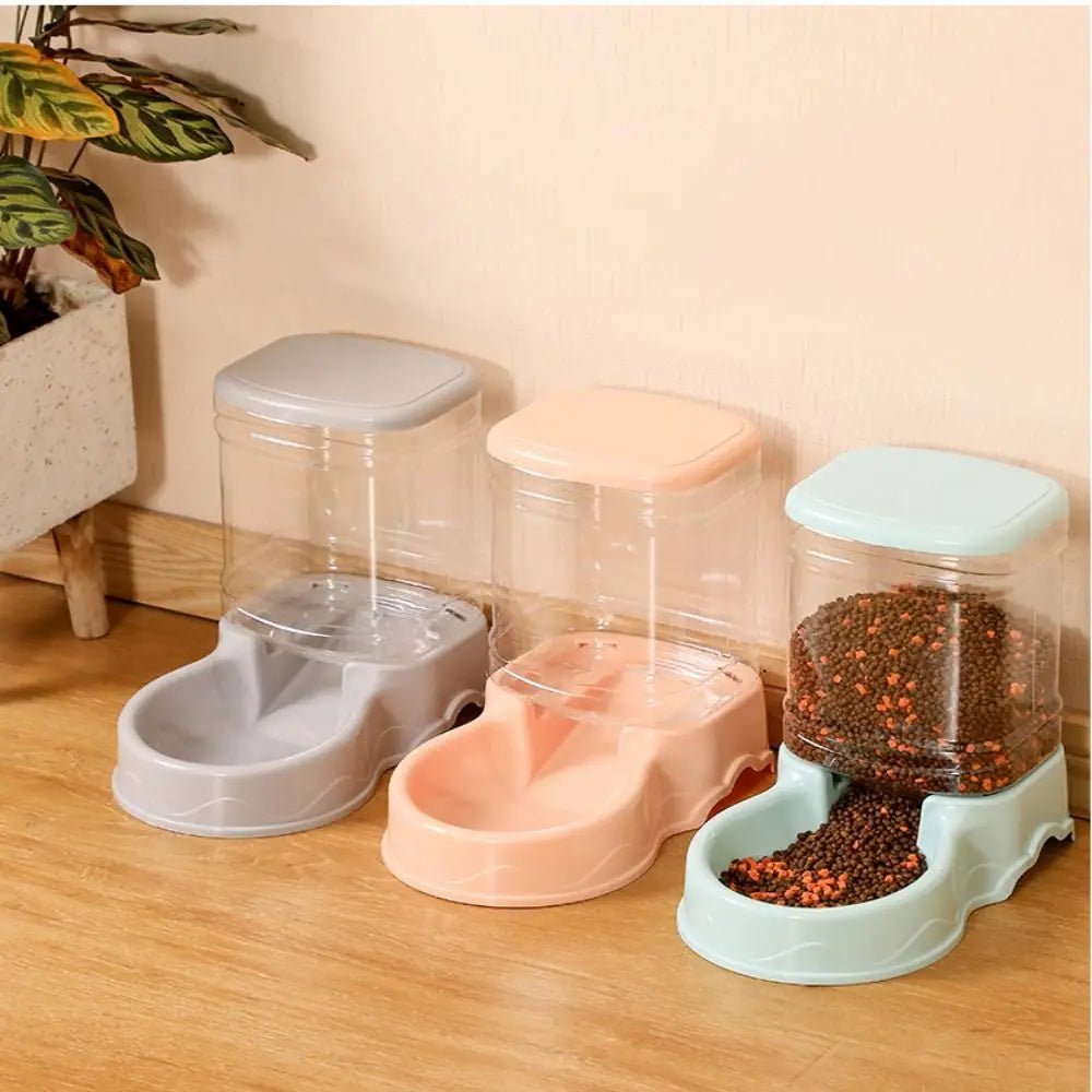 3.8L PP material Pet feeder Pet Water Fountain Drink Bowl Automatic Pet Feeder Large Cat Dog Food Dispenser - Tara's Tiny Treasures