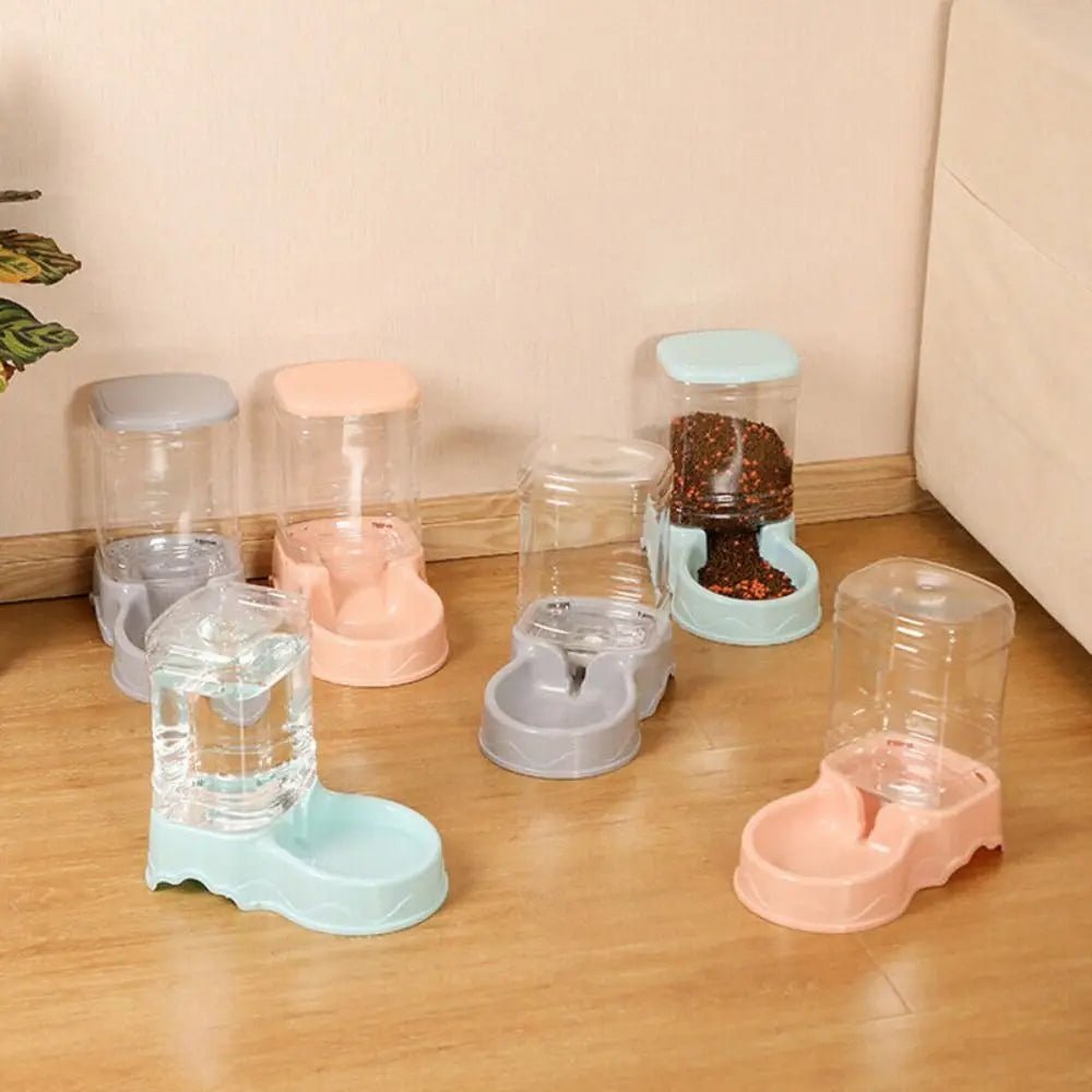 3.8L PP material Pet feeder Pet Water Fountain Drink Bowl Automatic Pet Feeder Large Cat Dog Food Dispenser - Tara's Tiny Treasures