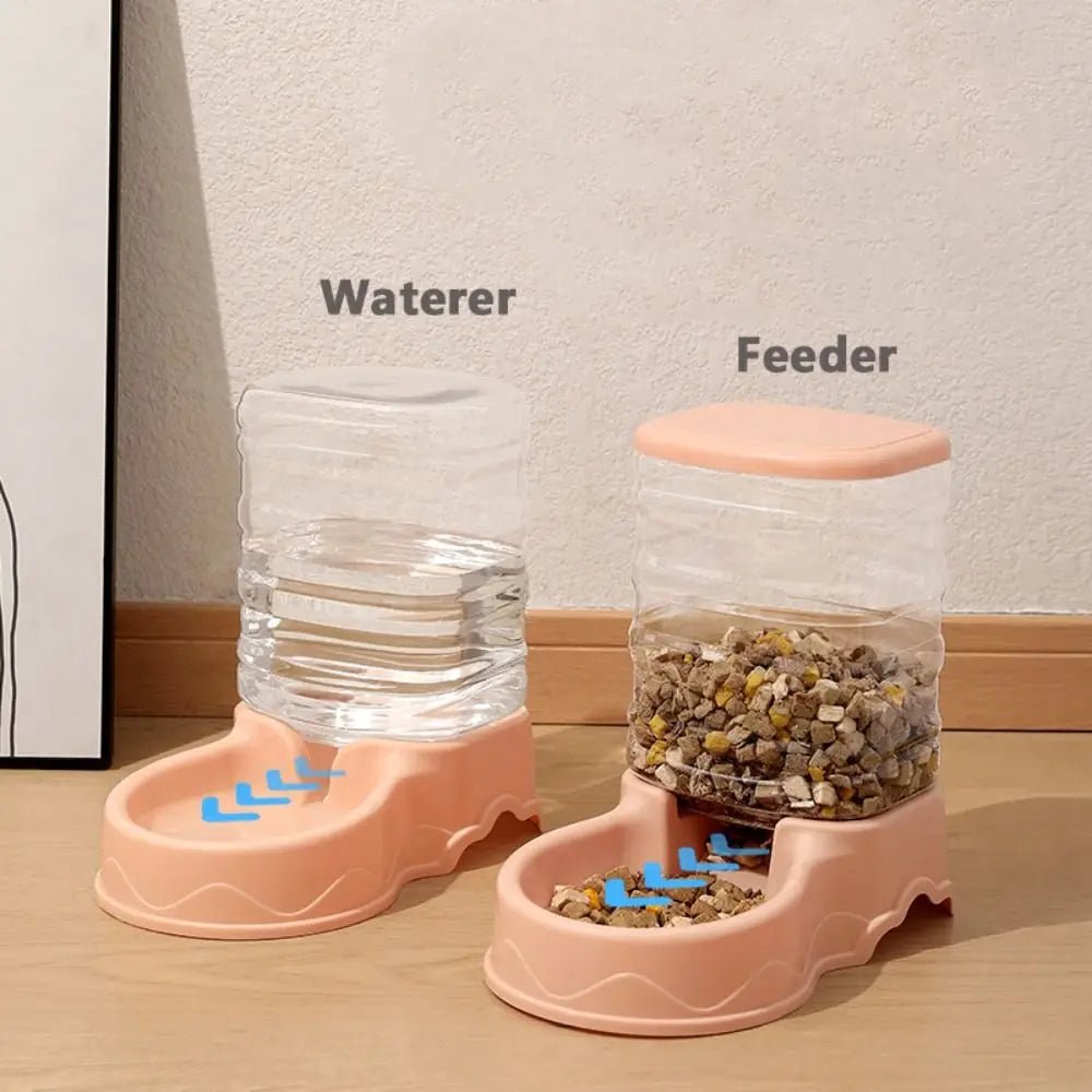 3.8L PP material Pet feeder Pet Water Fountain Drink Bowl Automatic Pet Feeder Large Cat Dog Food Dispenser - Tara's Tiny Treasures