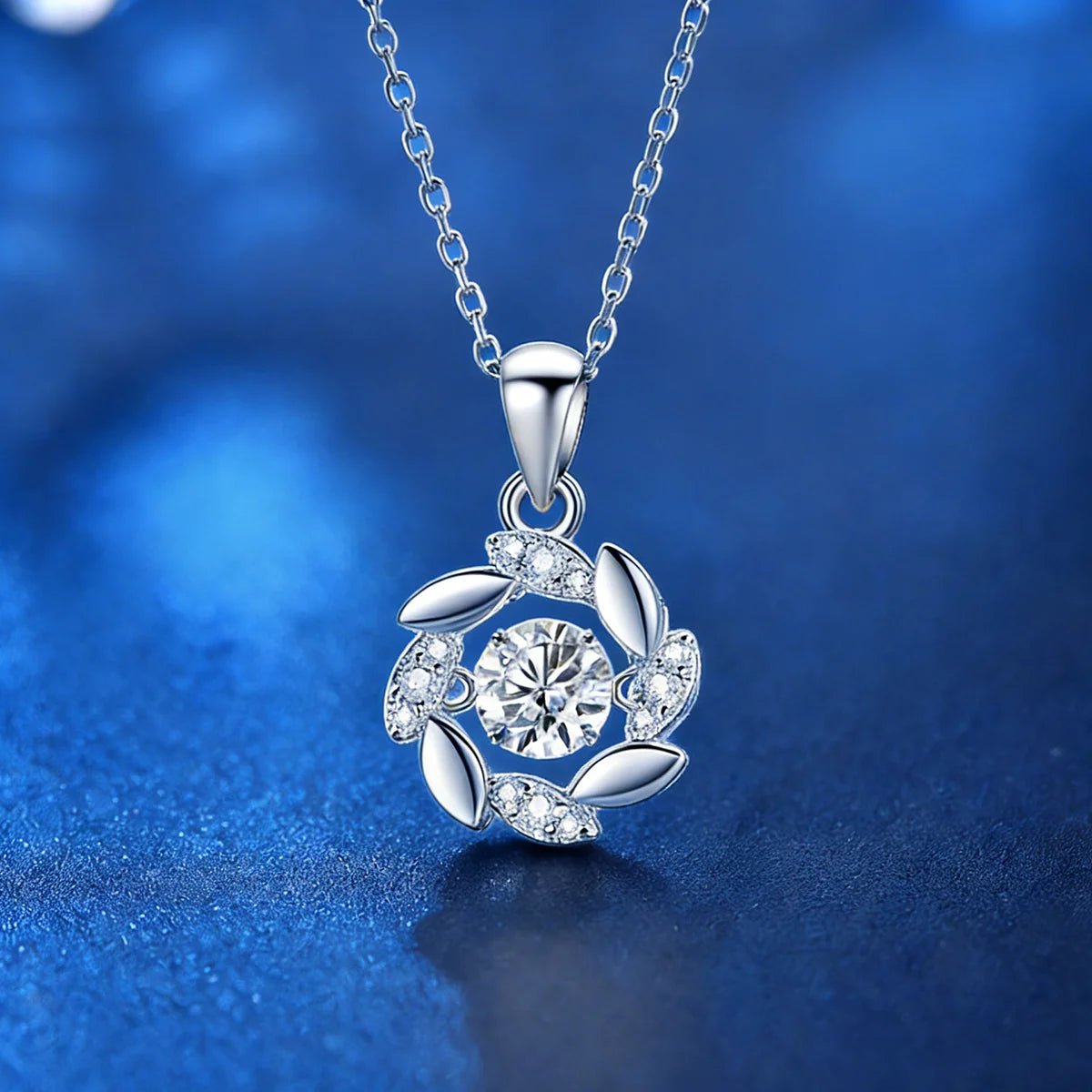 5mm D Color Moissanite Necklace 925 Sterling Silver Lad Diamond Pendant For Women Fine Jewelry Wedding Party - Tara's Tiny Treasures