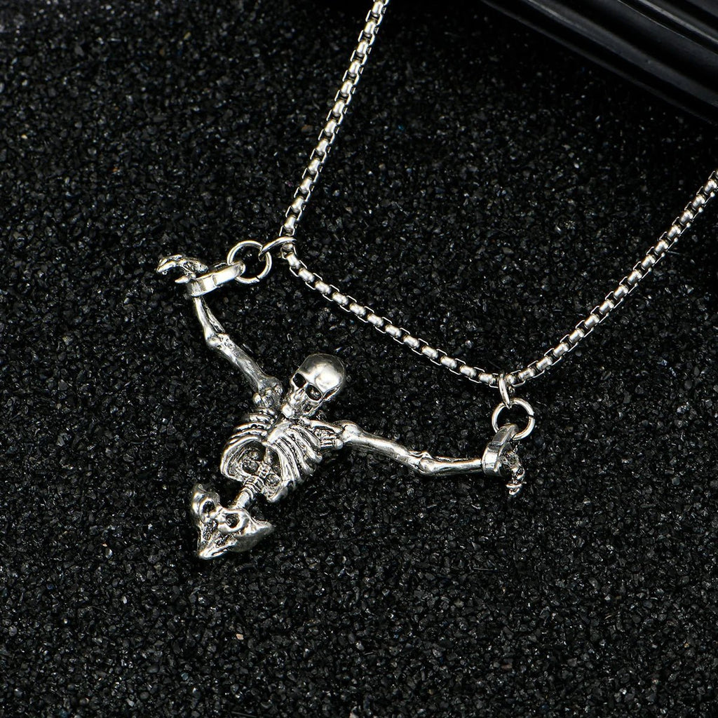 A Fashionable and Creative New Halloween Punk Style Skull Necklace Halloween Gift - Tara's Tiny Treasures