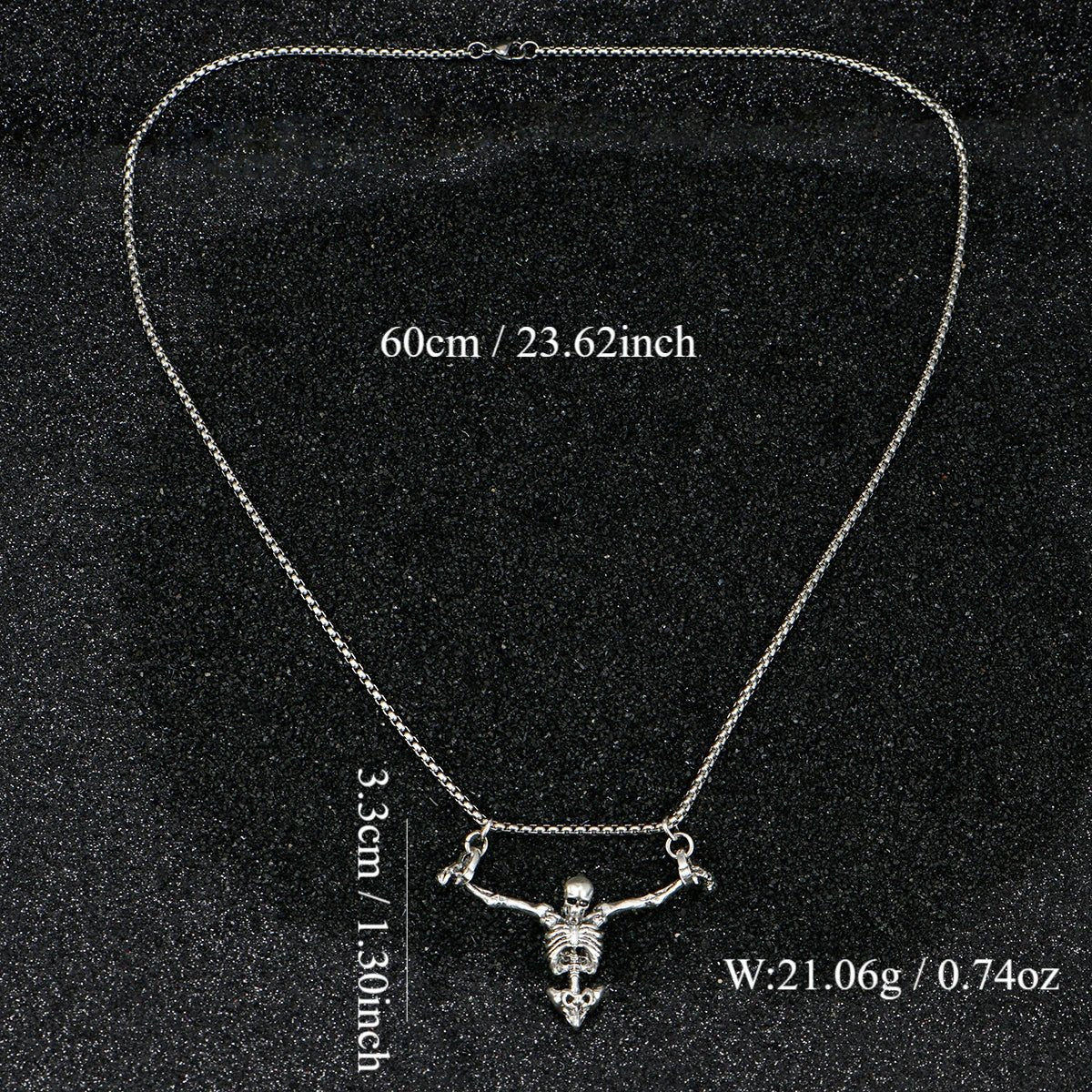 A Fashionable and Creative New Halloween Punk Style Skull Necklace Halloween Gift - Tara's Tiny Treasures