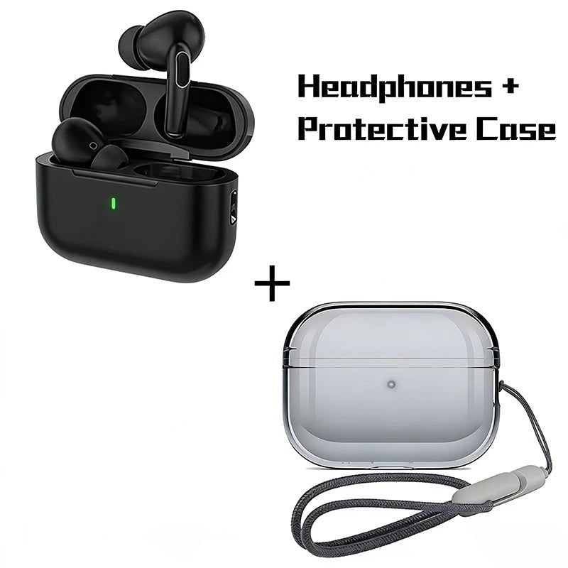 A7-Wireless Bluetooth Headphones HiFi Sound Quality, Physical Noise Reduction 3D Surround Sound, Long Battery Life+Earphone Cove - Tara's Tiny Treasures