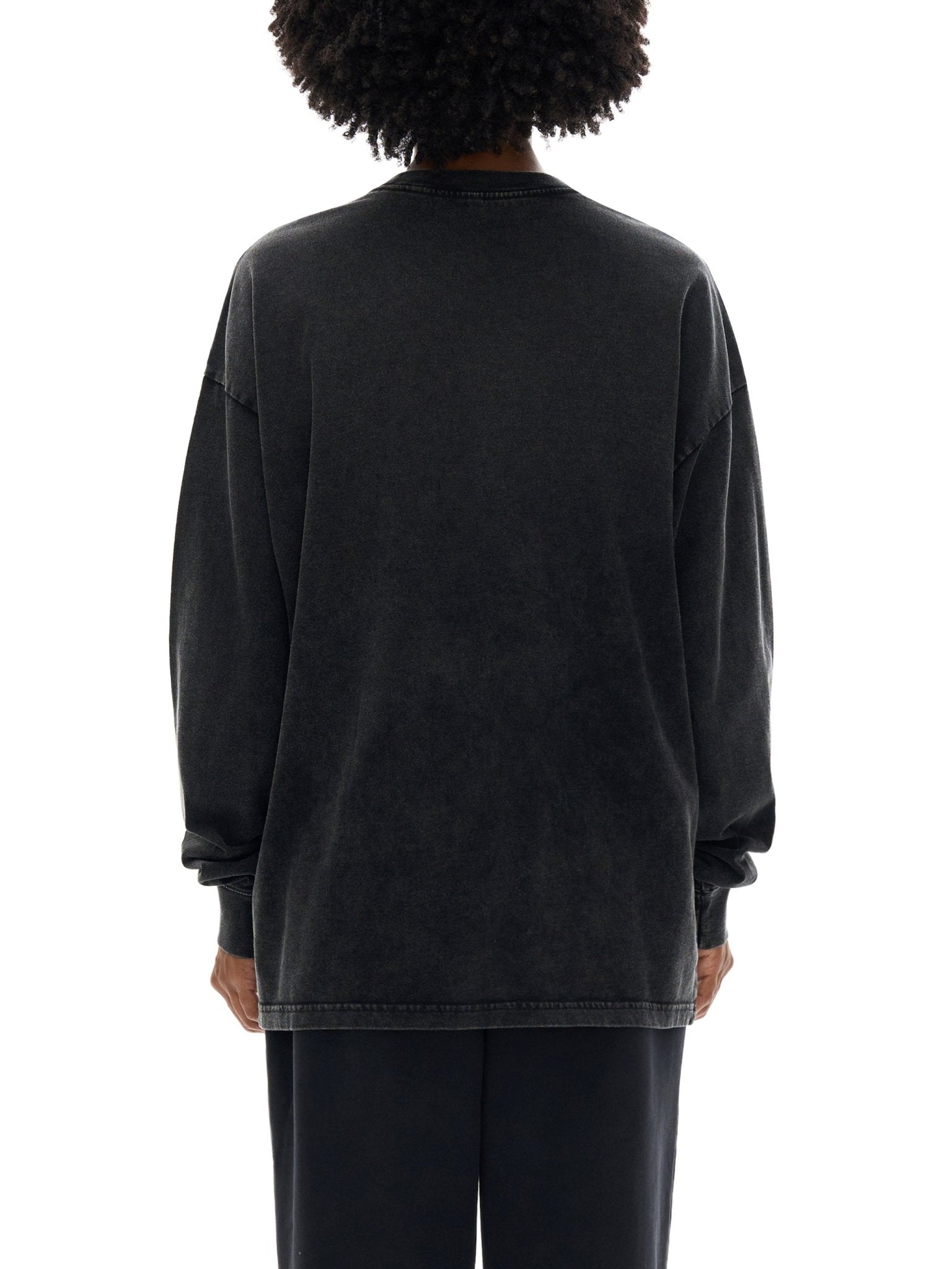 Acid Wash Oversize Long Sleeve T-Shirt - Tara's Tiny Treasures