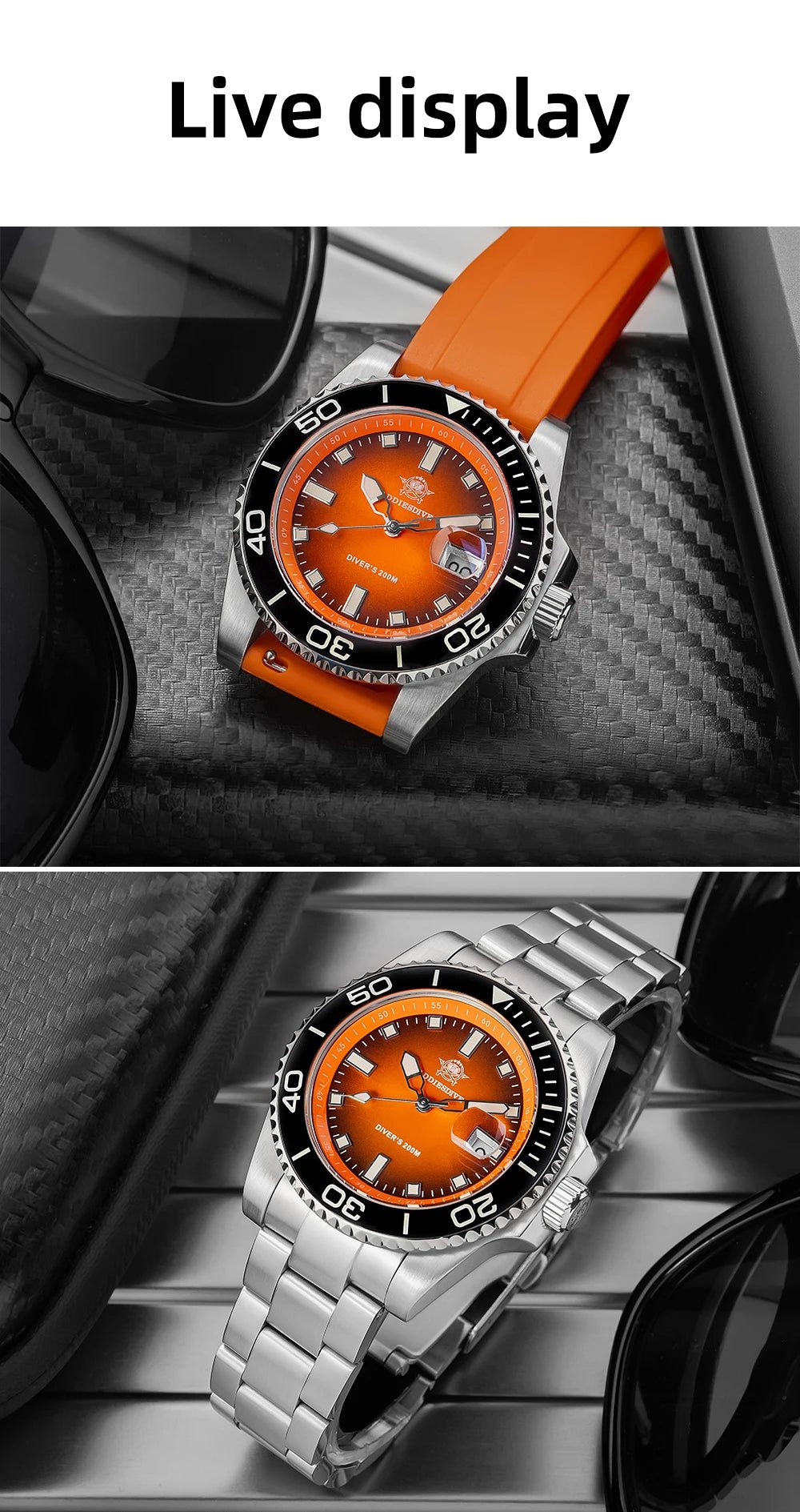 ADDIESDIVE Men Watch 2025 New Diving Luminous Quartz Wristwatch Waterproof 200m Luxury Stainless Steel 41mm Ceramic Bezel Watch - Tara's Tiny Treasures