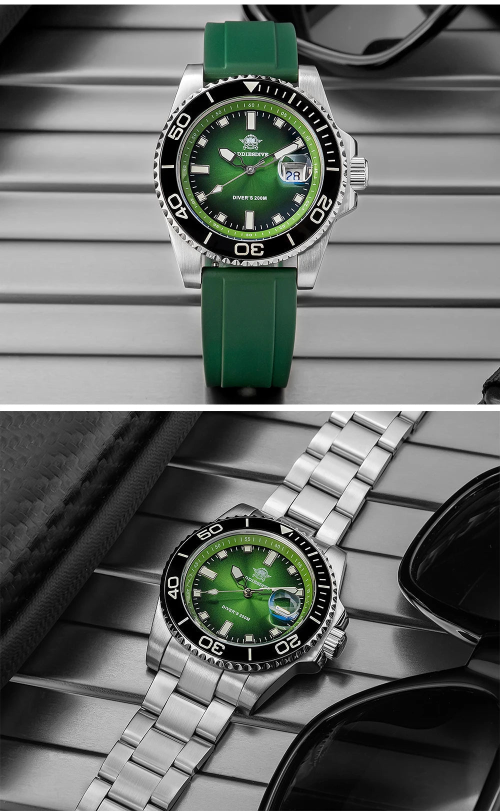 ADDIESDIVE Men Watch 2025 New Diving Luminous Quartz Wristwatch Waterproof 200m Luxury Stainless Steel 41mm Ceramic Bezel Watch - Tara's Tiny Treasures