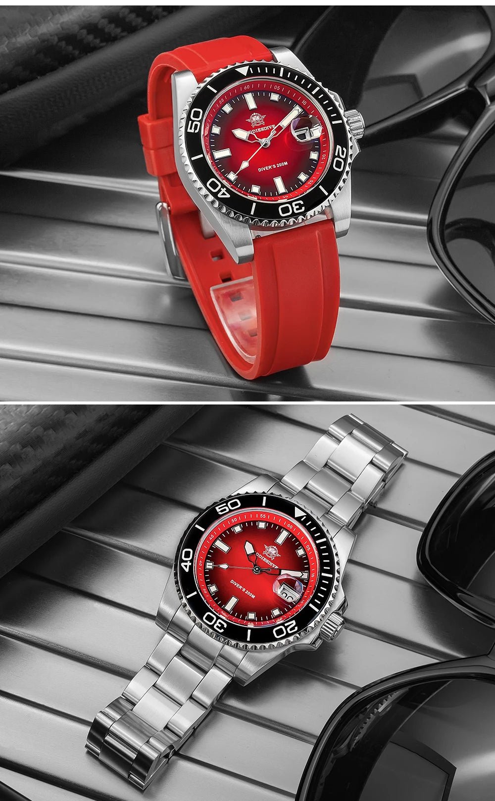 ADDIESDIVE Men Watch 2025 New Diving Luminous Quartz Wristwatch Waterproof 200m Luxury Stainless Steel 41mm Ceramic Bezel Watch - Tara's Tiny Treasures