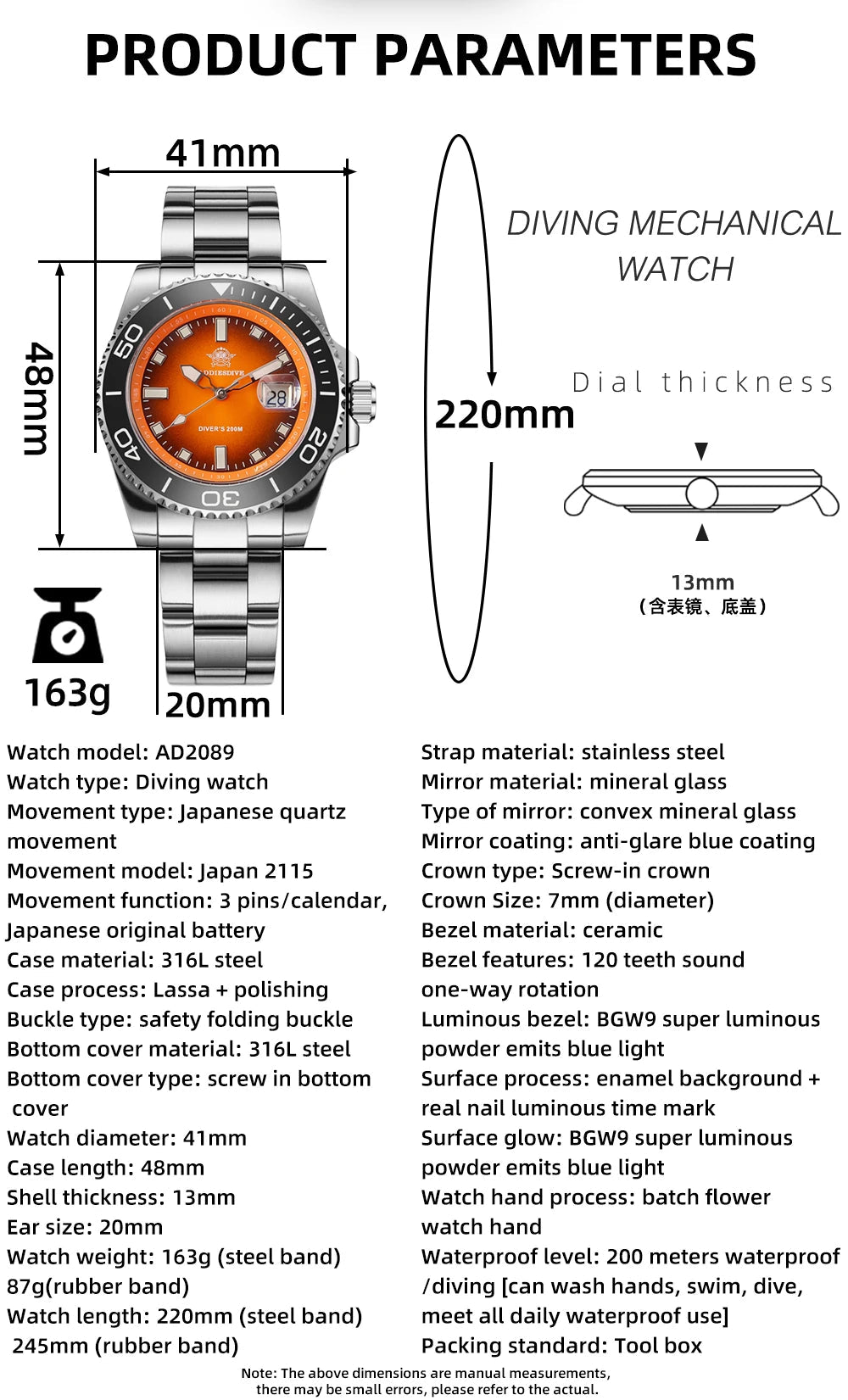 ADDIESDIVE Men Watch 2025 New Diving Luminous Quartz Wristwatch Waterproof 200m Luxury Stainless Steel 41mm Ceramic Bezel Watch - Tara's Tiny Treasures