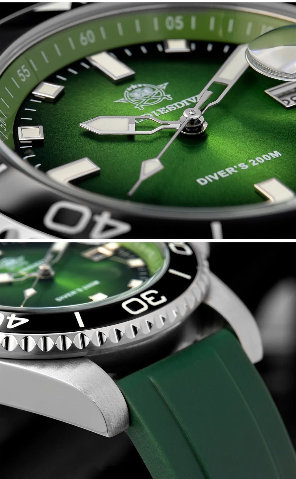 ADDIESDIVE Men Watch 2025 New Diving Luminous Quartz Wristwatch Waterproof 200m Luxury Stainless Steel 41mm Ceramic Bezel Watch - Tara's Tiny Treasures