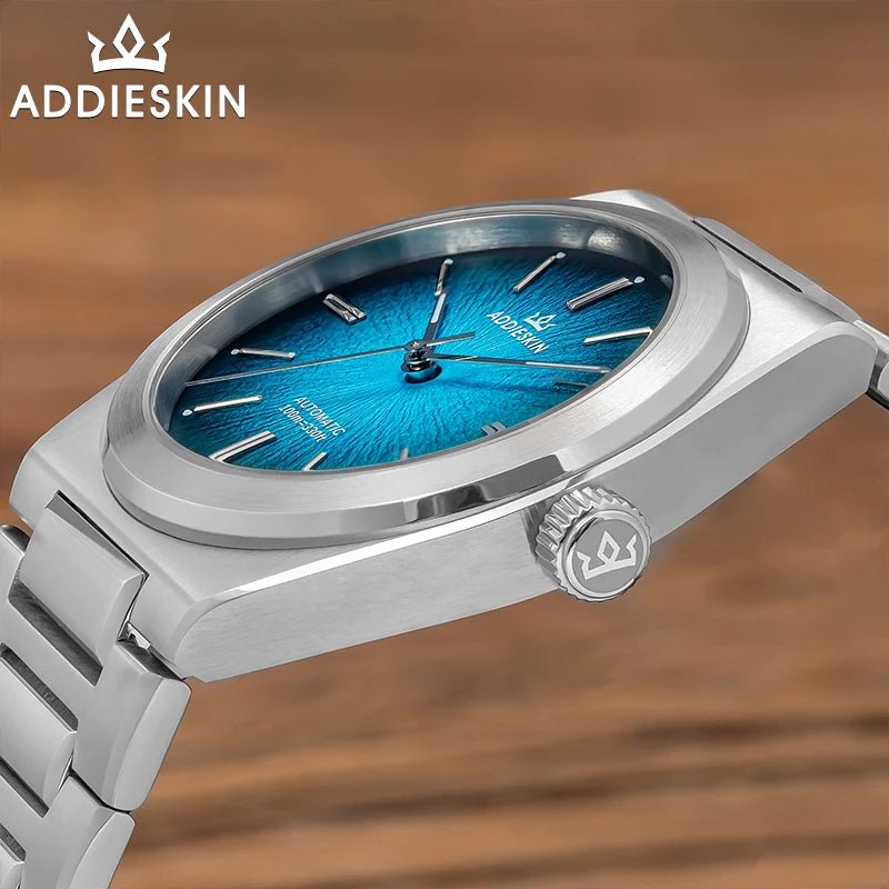 ADDIESKIN Luxury Men's Watch Miyota 9015 Sapphire Glass Gradient Luminous Waterproof 10Bar Gada K001 Automatic Mechanical Watch - Tara's Tiny Treasures