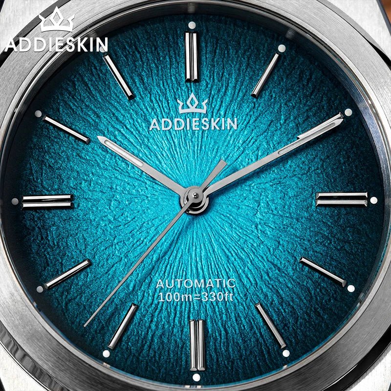 ADDIESKIN Luxury Men's Watch Miyota 9015 Sapphire Glass Gradient Luminous Waterproof 10Bar Gada K001 Automatic Mechanical Watch - Tara's Tiny Treasures