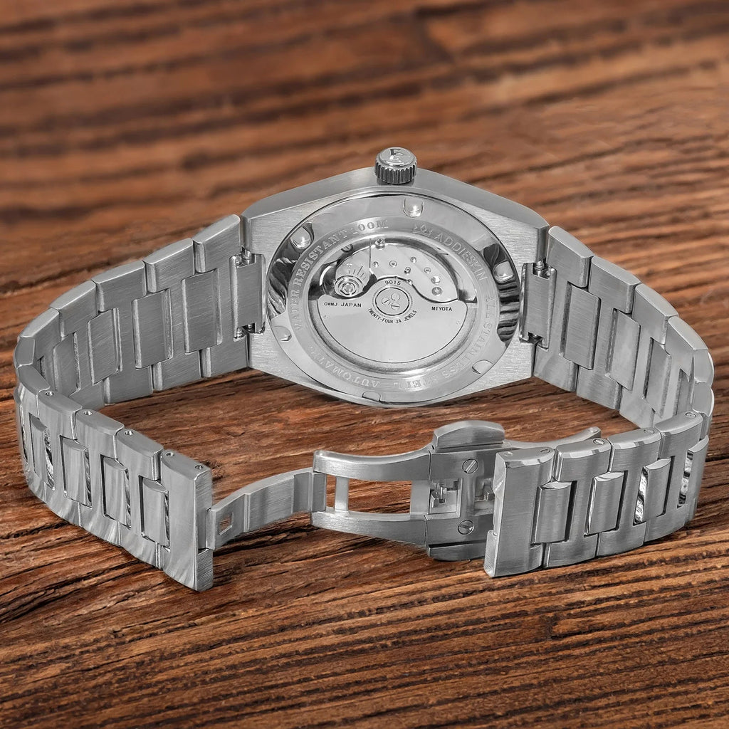 ADDIESKIN Luxury Men's Watch Miyota 9015 Sapphire Glass Gradient Luminous Waterproof 10Bar Gada K001 Automatic Mechanical Watch - Tara's Tiny Treasures