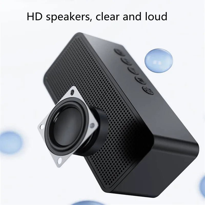 Alarm Clock Portable Bluetooth Speaker Radio FM Subwoofer Wireless Sound Box Music Mini Woofers Caixa De Som Coluna Lamp Bocina - Tara's Tiny Treasures
