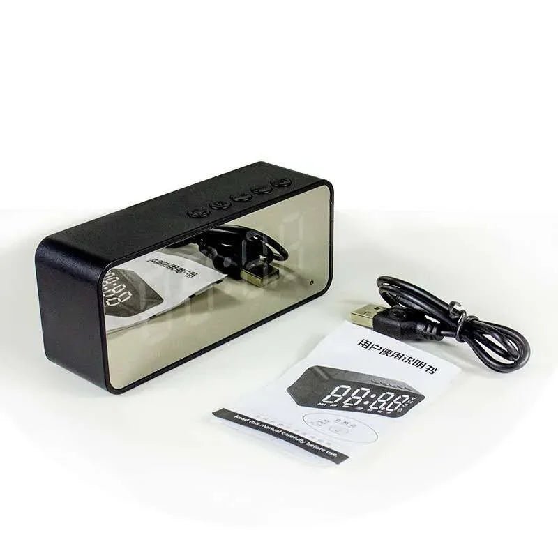 Alarm Clock Portable Bluetooth Speaker Radio FM Subwoofer Wireless Sound Box Music Mini Woofers Caixa De Som Coluna Lamp Bocina - Tara's Tiny Treasures