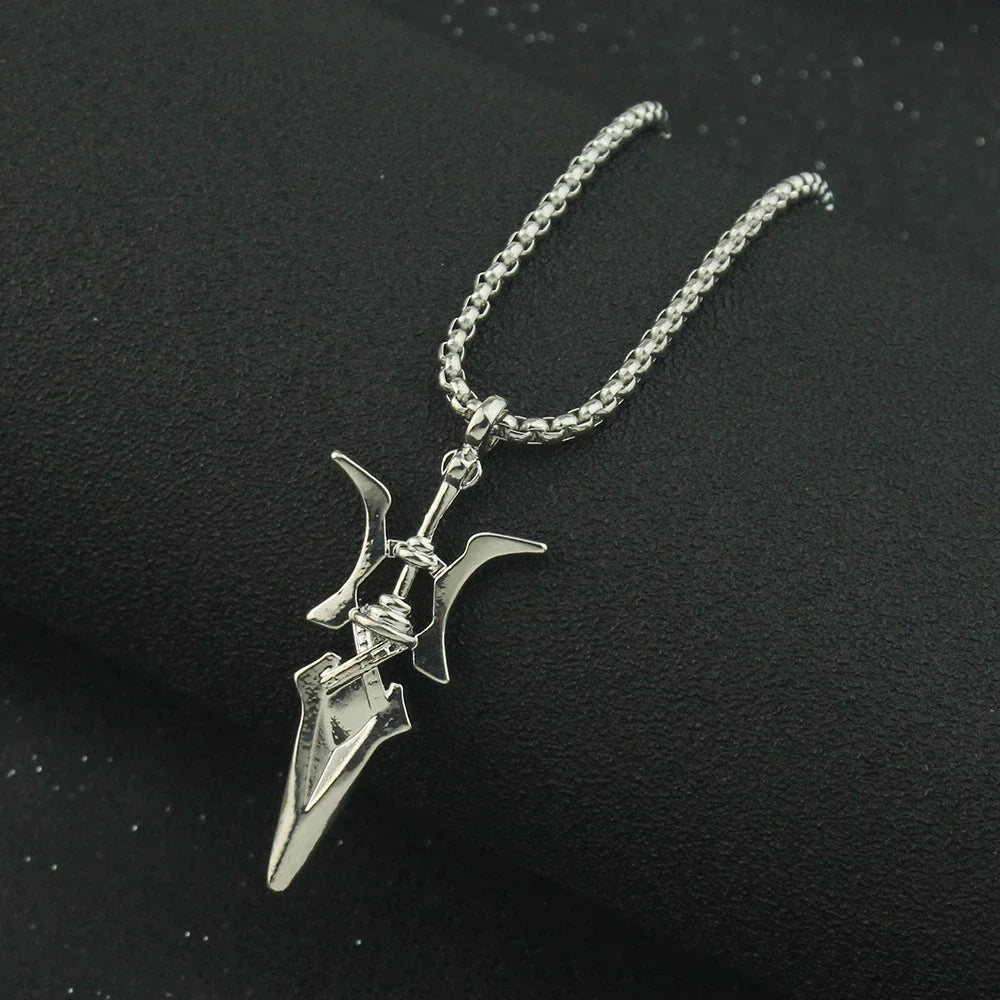 Anime Necklace Misa Amane Cosplay Necklace Halberd Pendant Necklaces Halloween Cosplay Jewelry Gifts - Tara's Tiny Treasures