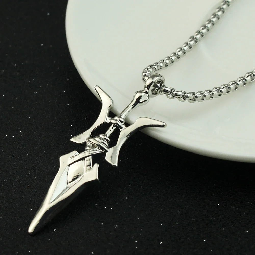 Anime Necklace Misa Amane Cosplay Necklace Halberd Pendant Necklaces Halloween Cosplay Jewelry Gifts - Tara's Tiny Treasures