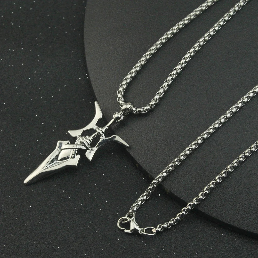 Anime Necklace Misa Amane Cosplay Necklace Halberd Pendant Necklaces Halloween Cosplay Jewelry Gifts - Tara's Tiny Treasures
