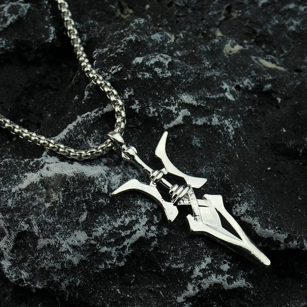 Anime Necklace Misa Amane Cosplay Necklace Halberd Pendant Necklaces Halloween Cosplay Jewelry Gifts - Tara's Tiny Treasures