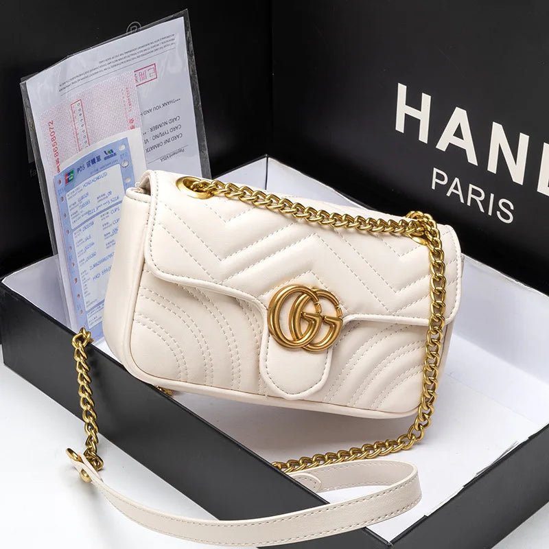 Bag Women's 2026 New Xiaoxiangfeng Chain Bag Fashion Shoulder Crossbody Bag - Tara's Tiny Treasures