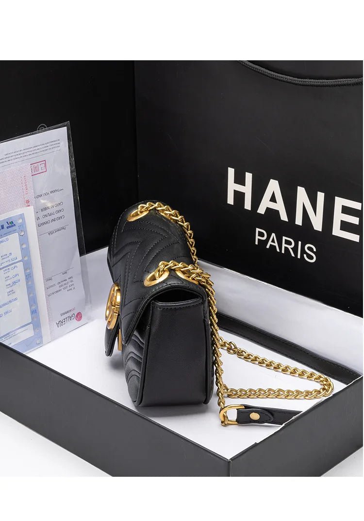 Bag Women's 2026 New Xiaoxiangfeng Chain Bag Fashion Shoulder Crossbody Bag - Tara's Tiny Treasures