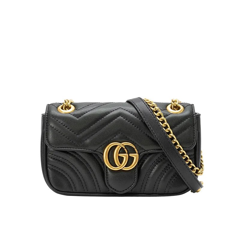 Bag Women's 2026 New Xiaoxiangfeng Chain Bag Fashion Shoulder Crossbody Bag - Tara's Tiny Treasures