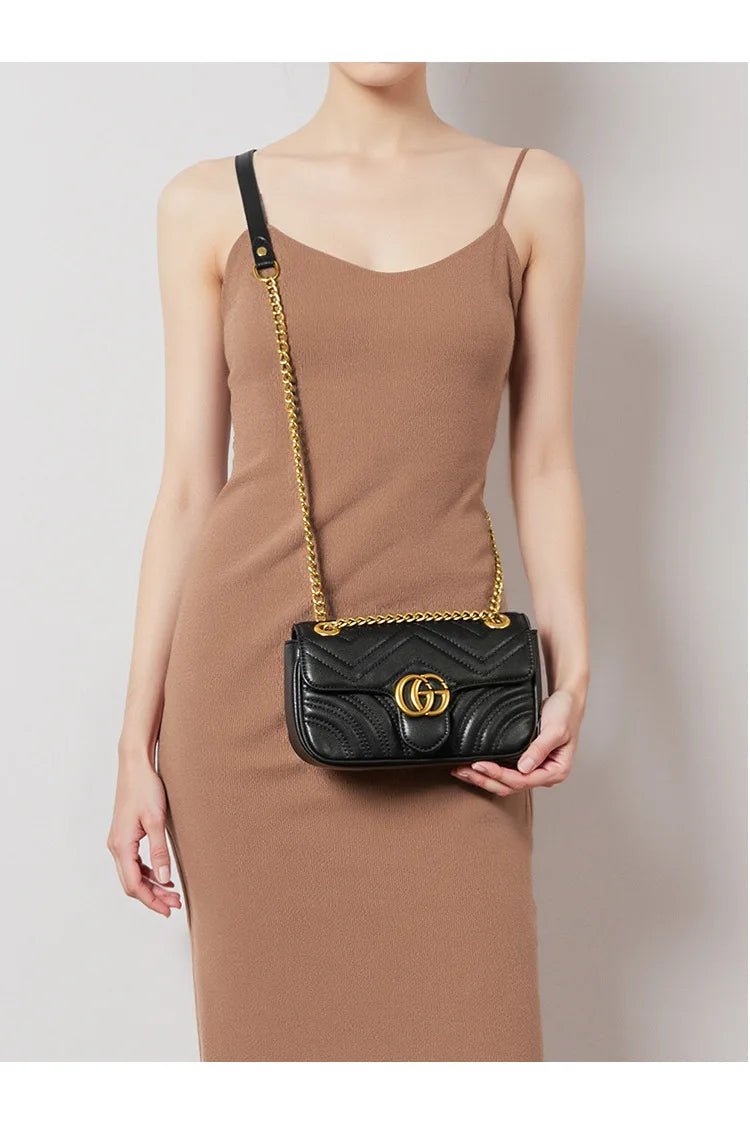 Bag Women's 2026 New Xiaoxiangfeng Chain Bag Fashion Shoulder Crossbody Bag - Tara's Tiny Treasures