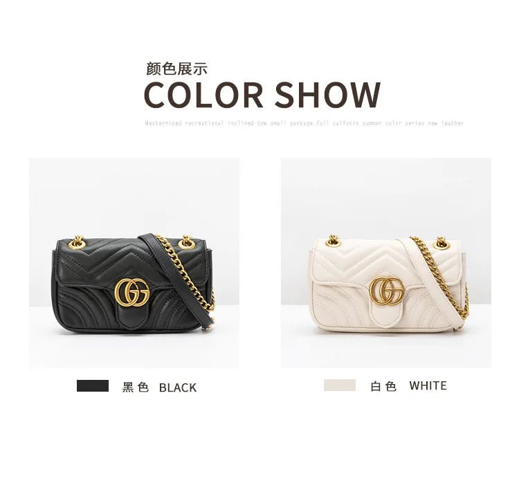Bag Women's 2026 New Xiaoxiangfeng Chain Bag Fashion Shoulder Crossbody Bag - Tara's Tiny Treasures