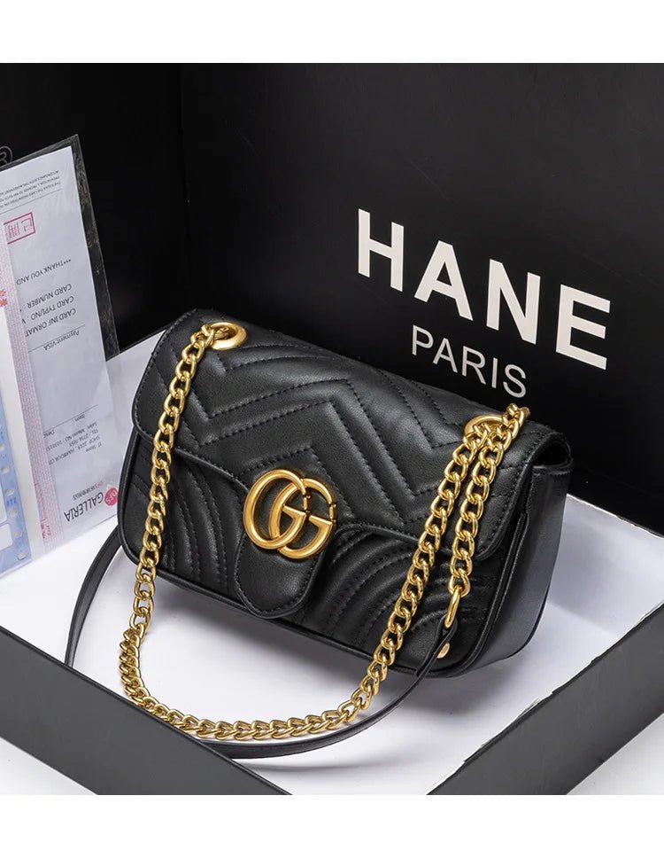 Bag Women's 2026 New Xiaoxiangfeng Chain Bag Fashion Shoulder Crossbody Bag - Tara's Tiny Treasures
