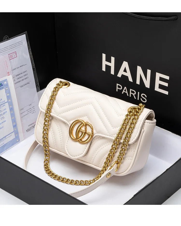 Bag Women's 2026 New Xiaoxiangfeng Chain Bag Fashion Shoulder Crossbody Bag - Tara's Tiny Treasures