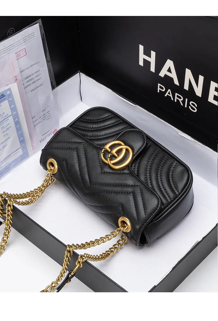 Bag Women's 2026 New Xiaoxiangfeng Chain Bag Fashion Shoulder Crossbody Bag - Tara's Tiny Treasures