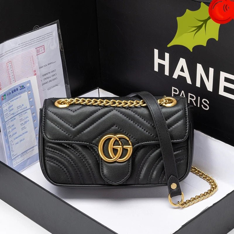 Bag Women's 2026 New Xiaoxiangfeng Chain Bag Fashion Shoulder Crossbody Bag - Tara's Tiny Treasures