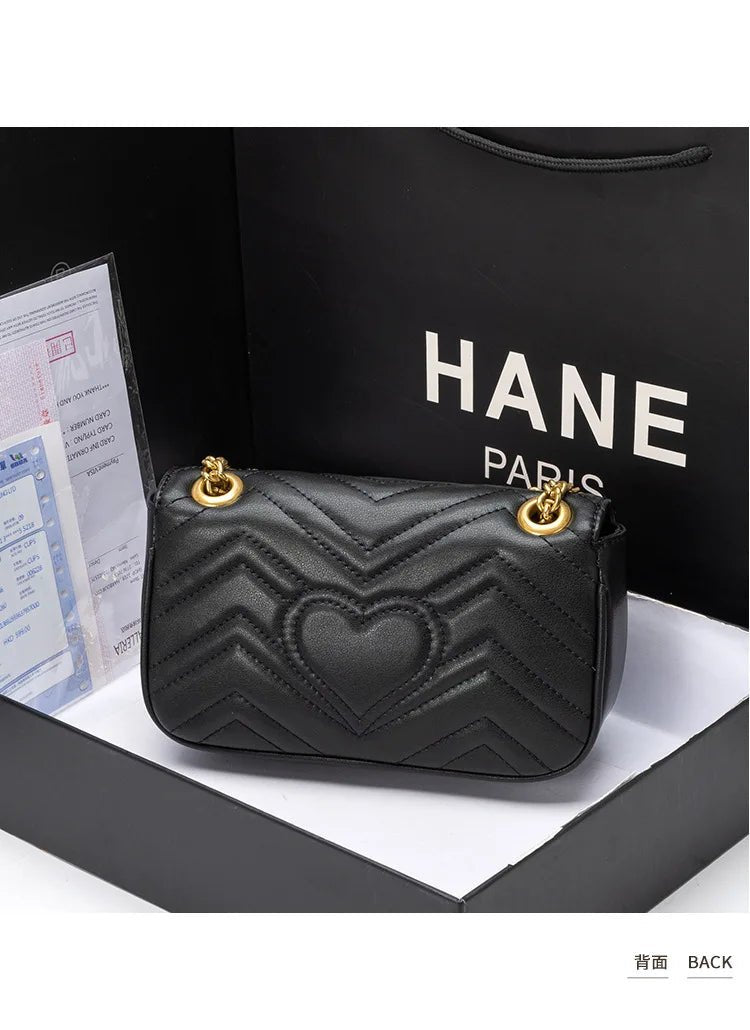 Bag Women's 2026 New Xiaoxiangfeng Chain Bag Fashion Shoulder Crossbody Bag - Tara's Tiny Treasures