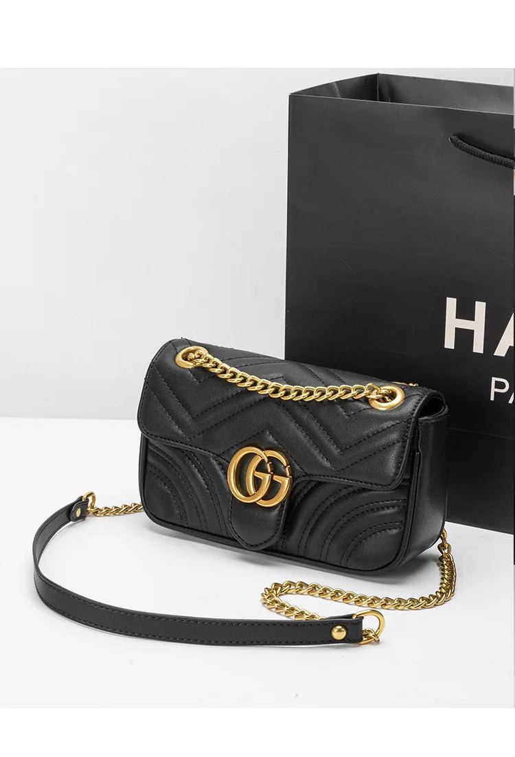 Bag Women's 2026 New Xiaoxiangfeng Chain Bag Fashion Shoulder Crossbody Bag - Tara's Tiny Treasures