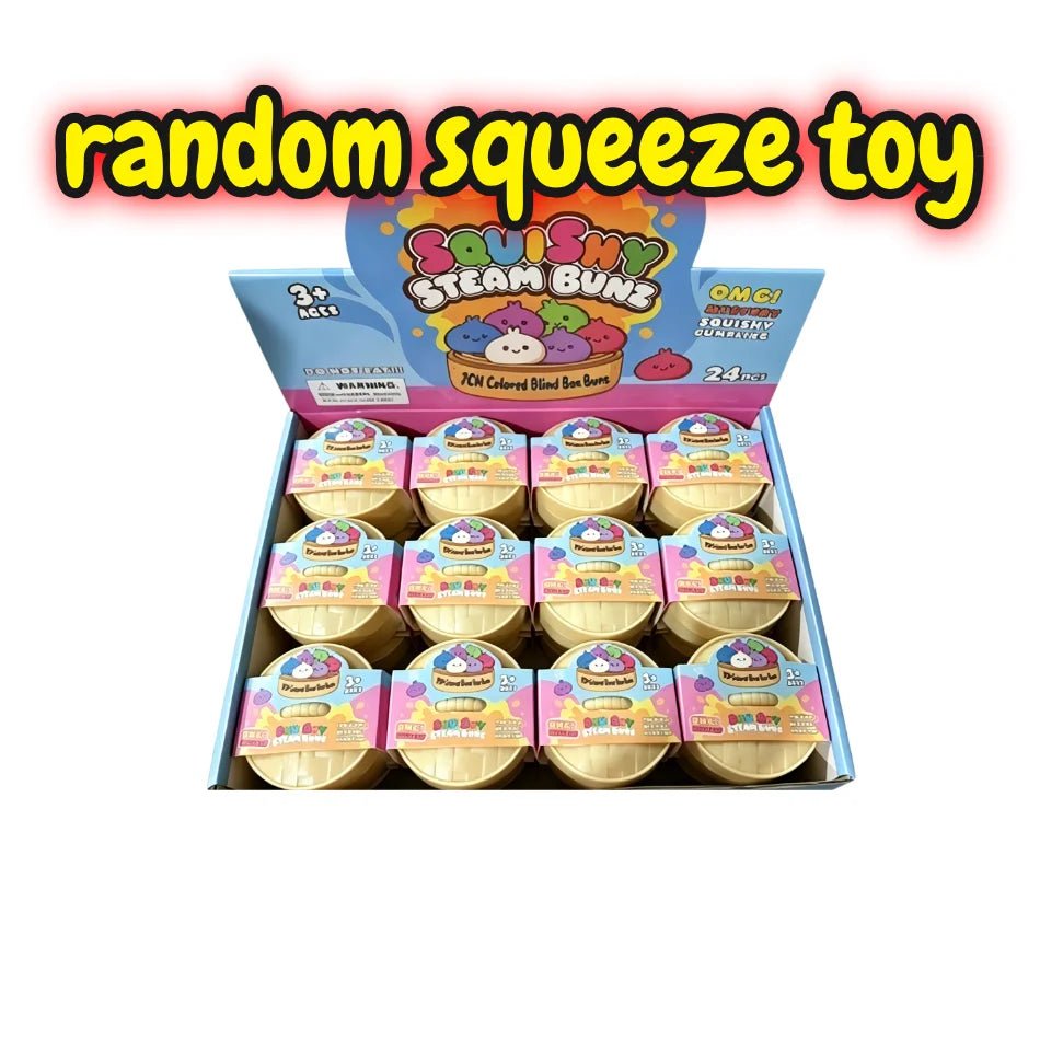 Blind Box Colorful Simulated Dumpling Squishy Relaxing Relieve Anxiety Antistress Enhance Happiness Rebound Squeeze Reliever Toy - Tara's Tiny Treasures