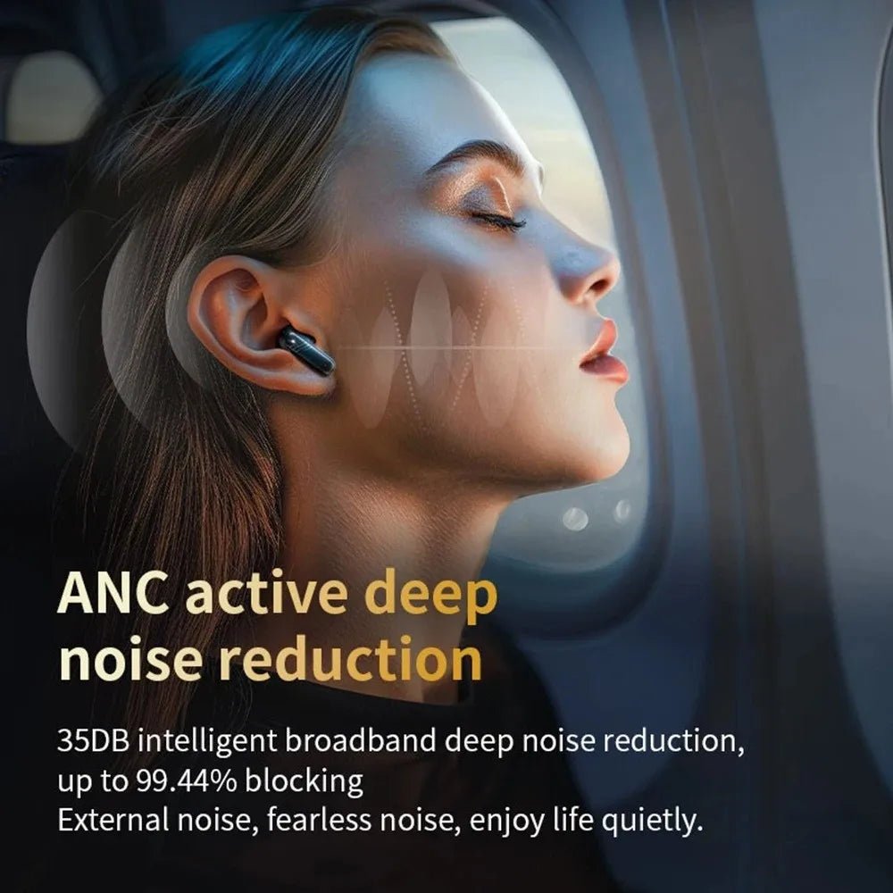 Bluetooth 5.4 Full Touch Screen Headphones Smart LCD in Ear Wireless in-Ear Earbuds Long Battery HD Call ANC Bluetooth Earphones - Tara's Tiny Treasures