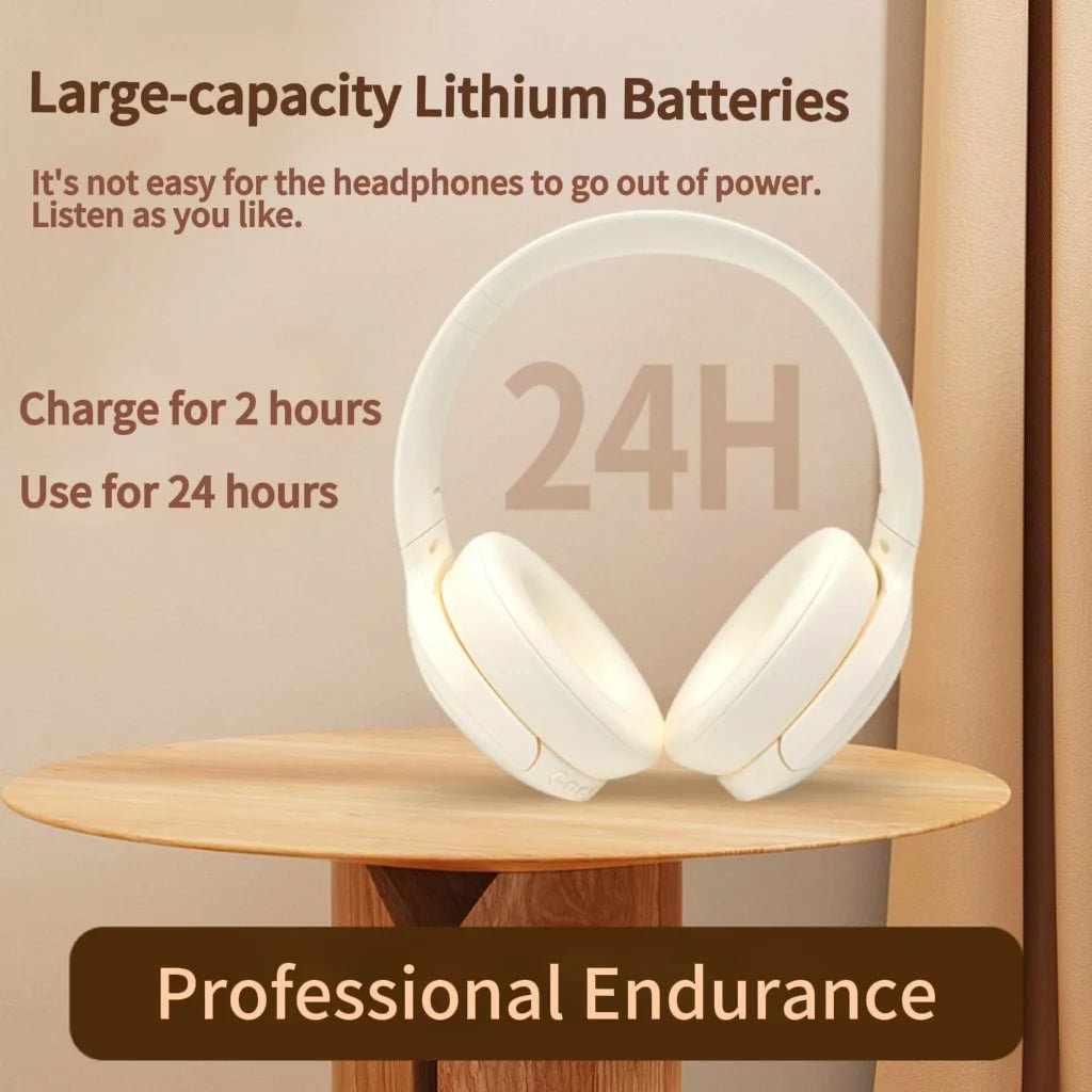 Bluetooth Headset with FM Radio Wireless Headset Bluetooth Earphone For HIFI Stereo With Built-in Mic - Tara's Tiny Treasures