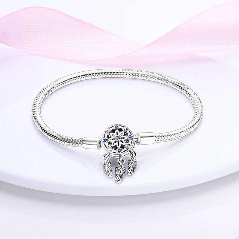 Bracelet Original 925 Sterling Silver Charm Bracelet 17-20CM Love Heart Pave Zirconia Bracelet for Women DIY Charm Jewelry Gifts - Tara's Tiny Treasures