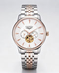 CARCIYAR Automatic Mechanical Watch Men's Tourbillon Round Dial Casual Simple Waterproof Trendy - Tara's Tiny Treasures