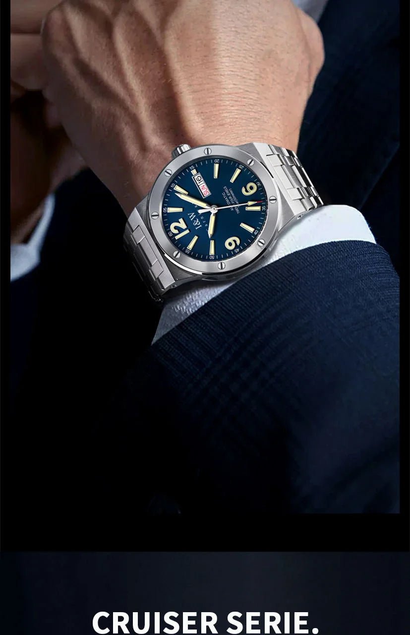 Carnival Brand IW High-End Series Luxury Sapphire Mechanical Watch Men 50M Waterproof Imported Movement Automatic Watches Mens - Tara's Tiny Treasures