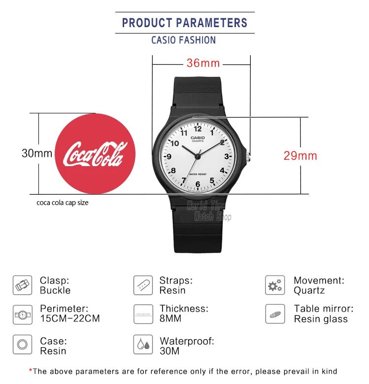 Casio Watch Classic Stylish Simplicity Design Digital Display Quartz Movement Water Resistant Men's And Women's MQ-24-7B/7B2 - Tara's Tiny Treasures