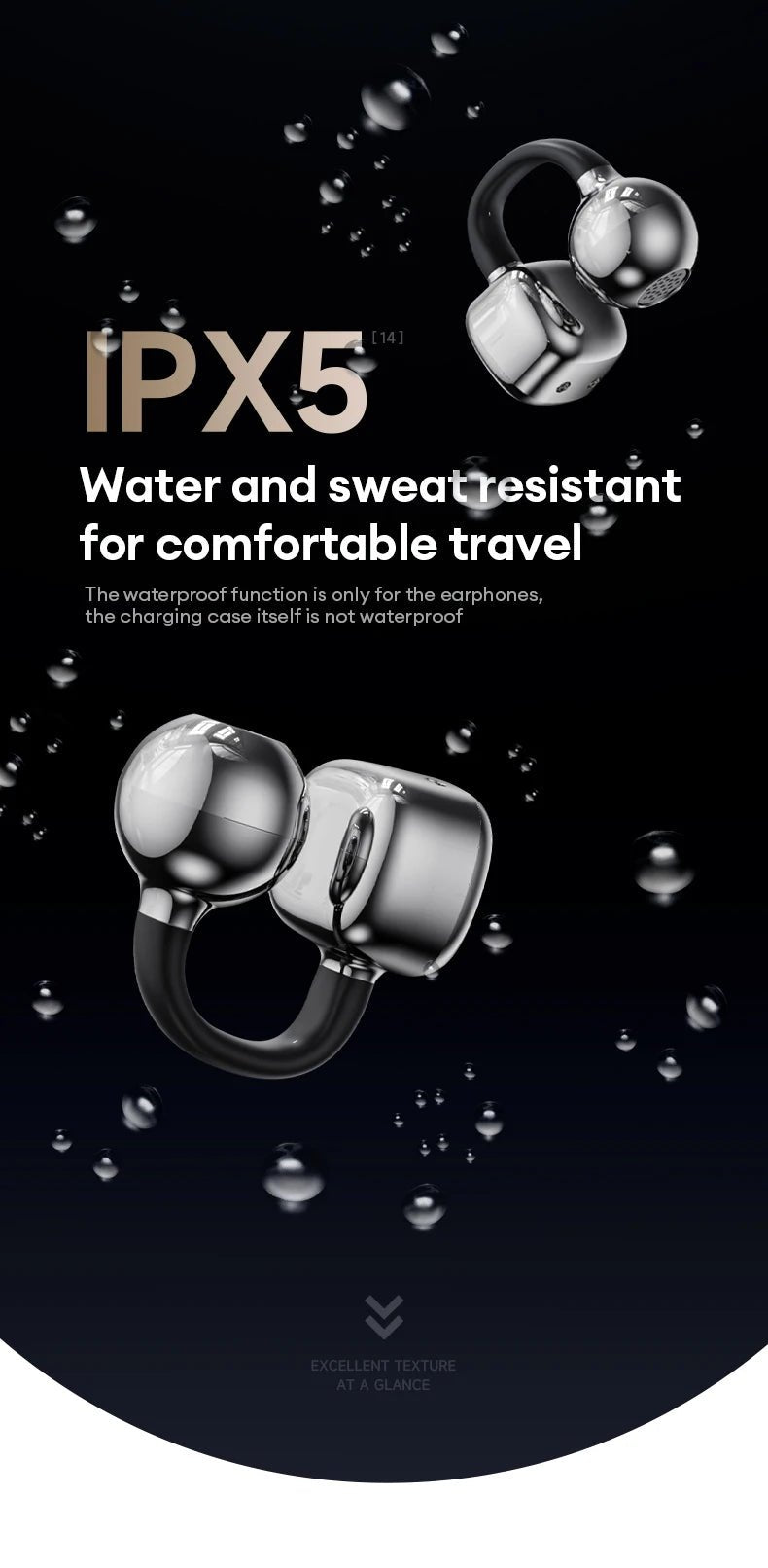 Choice Monster MQT65 OWS Bluetooth 6.0 Earphones Low Latency Earclip Bluetooth Headphones HD Call HiFi Music Game Sport Earbuds - Tara's Tiny Treasures