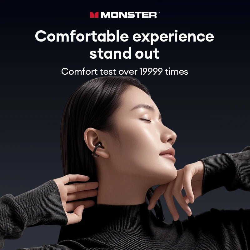 Choice Monster MQT65 OWS Bluetooth 6.0 Earphones Low Latency Earclip Bluetooth Headphones HD Call HiFi Music Game Sport Earbuds - Tara's Tiny Treasures