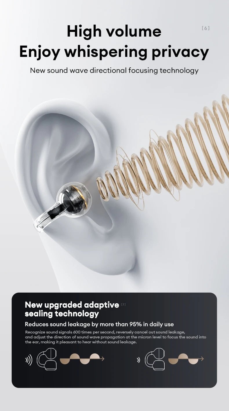 Choice Monster MQT65 OWS Bluetooth 6.0 Earphones Low Latency Earclip Bluetooth Headphones HD Call HiFi Music Game Sport Earbuds - Tara's Tiny Treasures