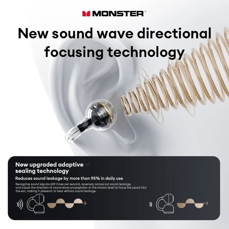 Choice Monster MQT65 OWS Bluetooth 6.0 Earphones Low Latency Earclip Bluetooth Headphones HD Call HiFi Music Game Sport Earbuds - Tara's Tiny Treasures