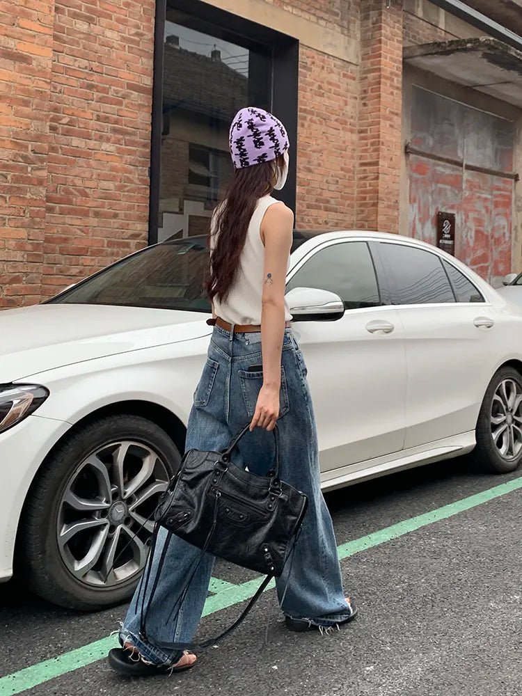 City Motorcycle Shoulder Bag Tote Bag for Women Luxury Designer 2026 Autumn and Winter handbag crossbody Large Capacity - Tara's Tiny Treasures