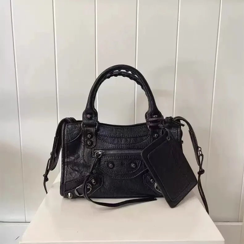 City Motorcycle Shoulder Bag Tote Bag for Women Luxury Designer 2026 Autumn and Winter handbag crossbody Large Capacity - Tara's Tiny Treasures